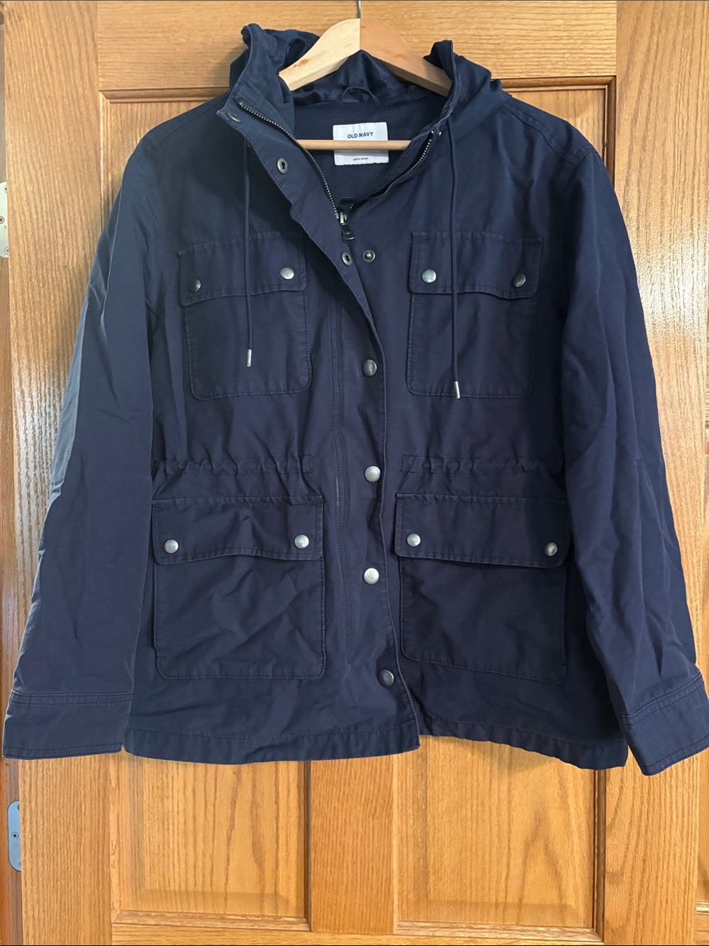 Old Navy Dark Navy Hooded Utility Jacket